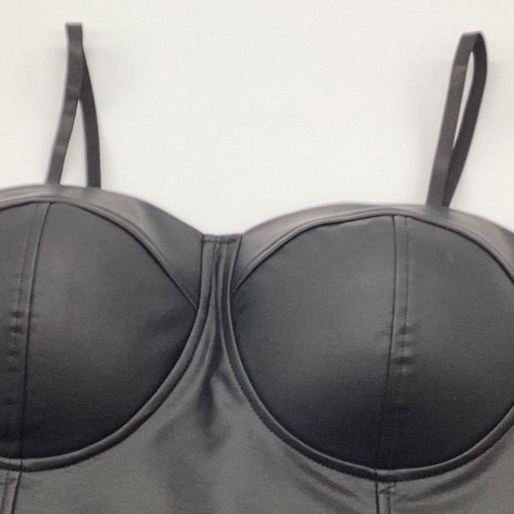 Like An Angel Faux-Leather Bodysuits Plus - Picture 4 of 12